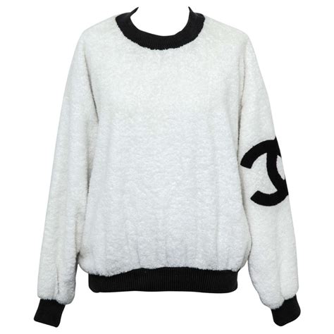 chanel sweatband|chanel sweatshirt pullovers.